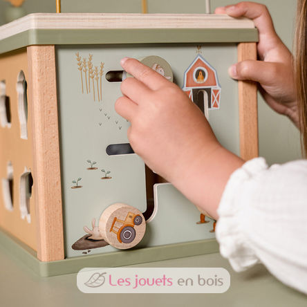 Cube d'activités en bois Little Farm LD7131 Little Dutch 3