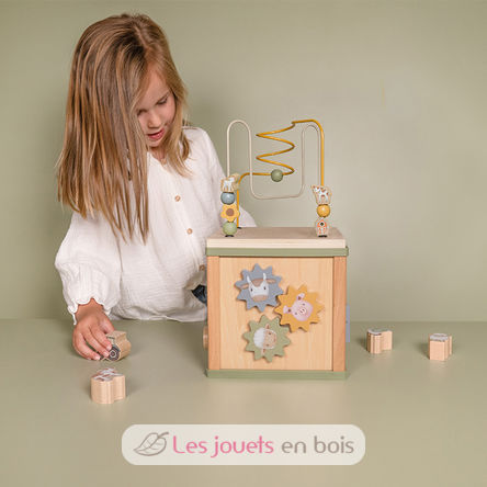 Cube d'activités en bois Little Farm LD7131 Little Dutch 5