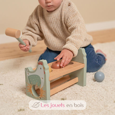 Banc à marteler en bois Little Farm LD7146 Little Dutch 4