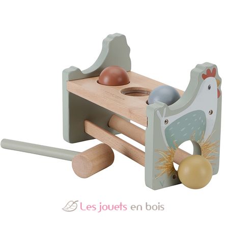 Banc à marteler en bois Little Farm LD7146 Little Dutch 1