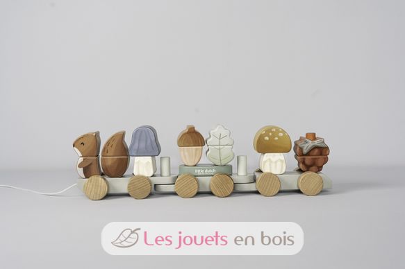 Train en bois écureuil Forest Friends LD7235 Little Dutch 10