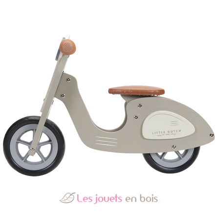 Draisienne Scooter en bois vert olive LD8003 Little Dutch 3