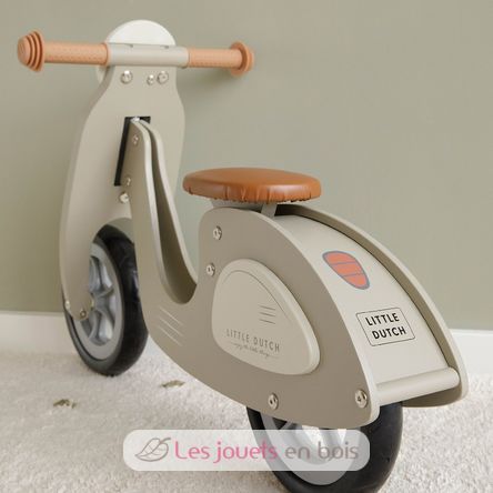 Draisienne Scooter en bois vert olive LD8003 Little Dutch 5