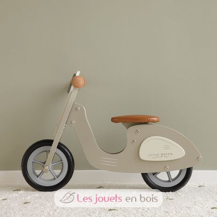 Draisienne Scooter en bois vert olive LD8003 Little Dutch 8