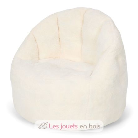 Pouf bouclette blanc LD8040-WHITE Little Dutch 1