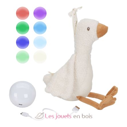 Peluche musicale et lumineuse Oie LD8440 Little Dutch 4