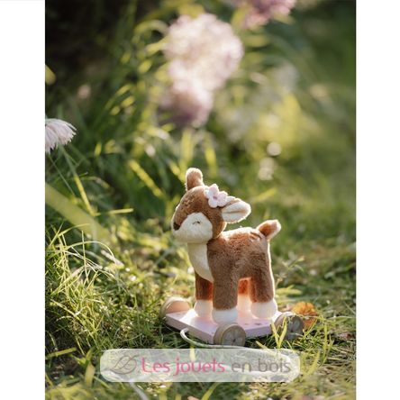 Peluche faon à tirer Fairy Garden LD9020 Little Dutch 7