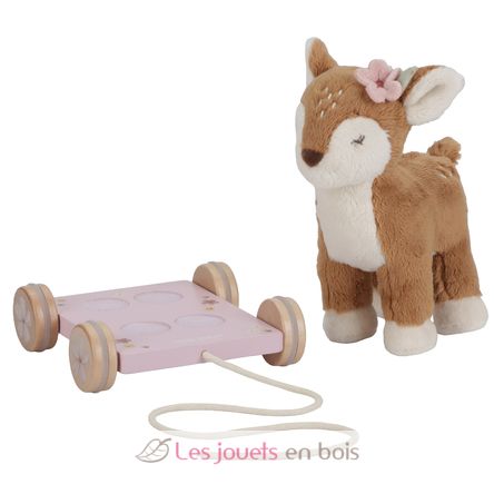 Peluche faon à tirer Fairy Garden LD9020 Little Dutch 3