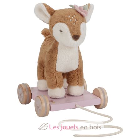 Peluche faon à tirer Fairy Garden LD9020 Little Dutch 1