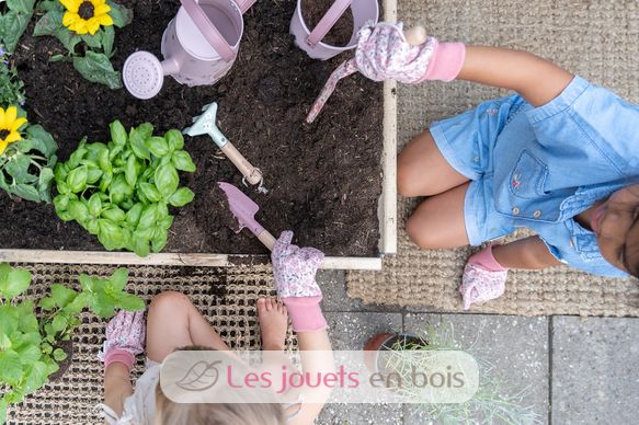Outils de jardin rose Fairy Garden LD9110 Little Dutch 9