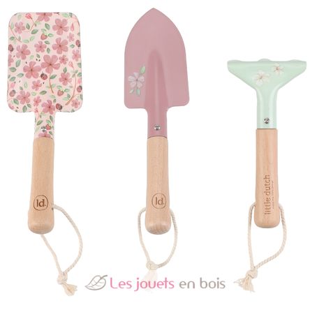 Outils de jardin rose Fairy Garden LD9110 Little Dutch 2