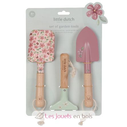 Outils de jardin rose Fairy Garden LD9110 Little Dutch 1