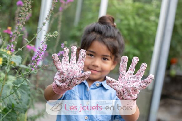 Gants de jardinage rose Fairy Garden LD9112 Little Dutch 3
