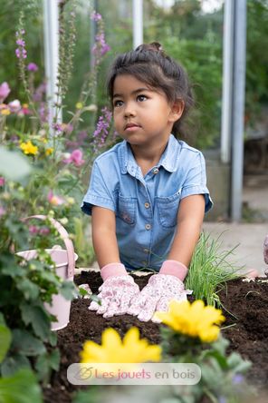 Gants de jardinage rose Fairy Garden LD9112 Little Dutch 7