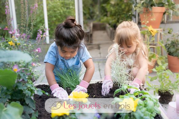 Gants de jardinage rose Fairy Garden LD9112 Little Dutch 6