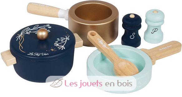 Casseroles batterie de cuisine Brio pour chambre enfant - Les