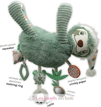 Peluche d'activités Chillos le paresseux DE36433 Les Déglingos 2