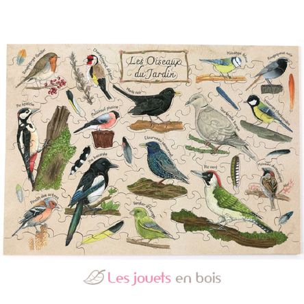 Les oiseaux du jardin de Fauvine K1388-100 Puzzle Michèle Wilson 4