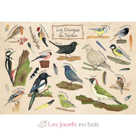 Les oiseaux du jardin de Fauvine K1388-100 Puzzle Michèle Wilson 2
