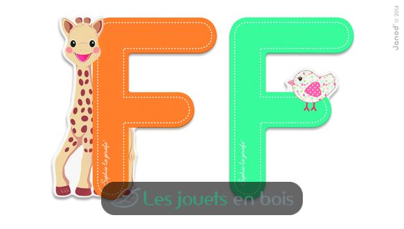 Lettre F Sophie la Girafe JA09550 Janod 1