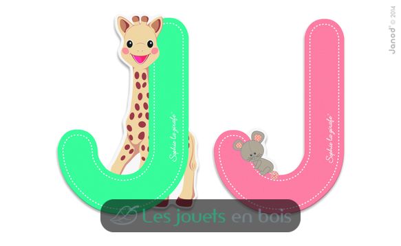 Lettre J Sophie la Girafe JA09554 Janod 1