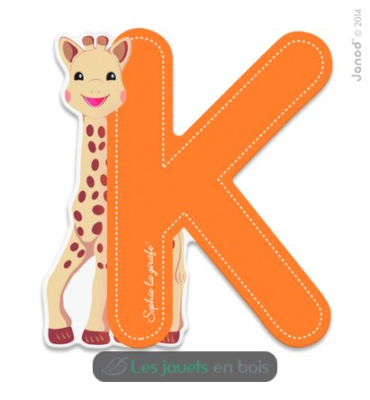 Lettre K Sophie la Girafe JA09555 Janod 1