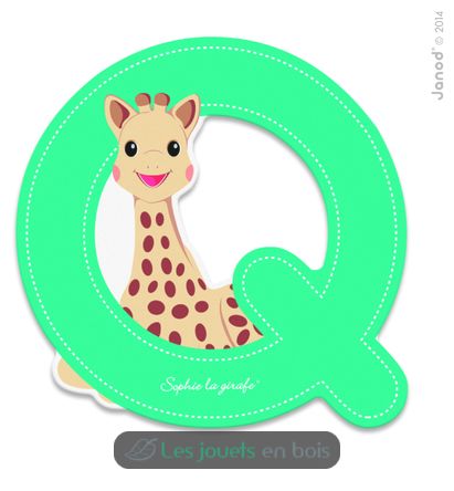 Lettre Q Sophie la Girafe JA09561 Janod 1
