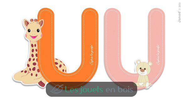 Lettre U Sophie la Girafe JA09565 Janod 1