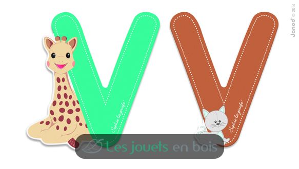 Lettre V Sophie la Girafe JA09566 Janod 1