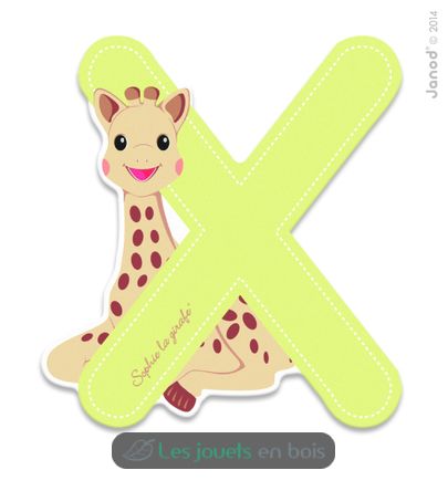 Lettre X Sophie la Girafe JA09568 Janod 1