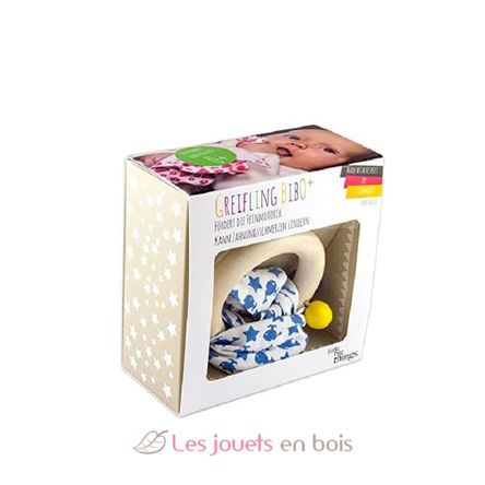 Hochet Doudou Bib0+ bleu EFK-120-000-605 Little Big Things 2