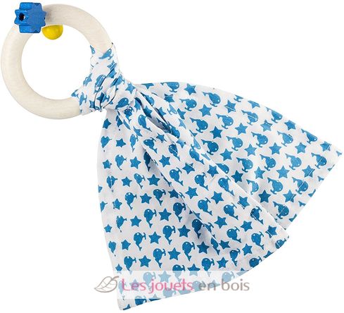 Hochet Doudou Bib0+ bleu EFK-120-000-605 Little Big Things 1