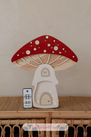 Lampe Veilleuse Maison Champignon rouge LL083-325 Little Lights 3