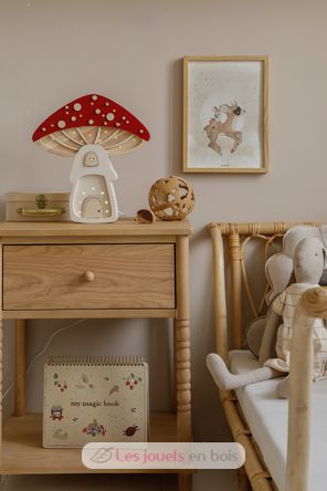 Lampe Veilleuse Maison Champignon rouge LL083-325 Little Lights 4