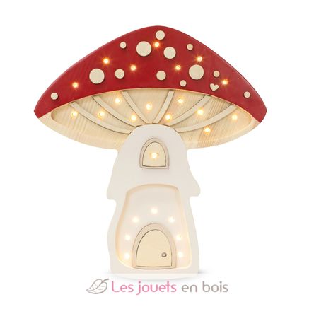 Lampe Veilleuse Maison Champignon rouge LL083-325 Little Lights 1