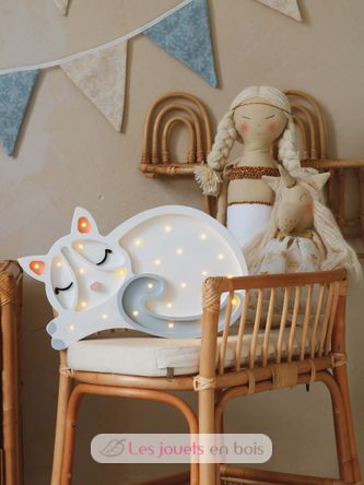 Lampe Veilleuse Chat Blanc LL003-001 Little Lights 6