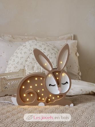 Lampe Veilleuse Lapin Chocolat LL008-467 Little Lights 7