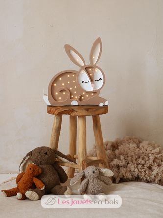 Lampe Veilleuse Lapin Chocolat LL008-467 Little Lights 3