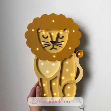 Veilleuse enfant LED LION en silicone jaune - Keria et Laurie Lumière