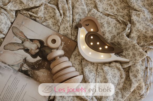 Lampe Veilleuse Oiseau Café Beige LL054-475 Little Lights 3