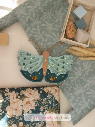 Lampe Veilleuse Papillon bleu LL073-364 Little Lights 6