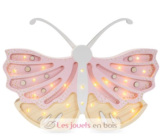 Lampe Veilleuse Papillon fraise crème LL073-206 Little Lights 1