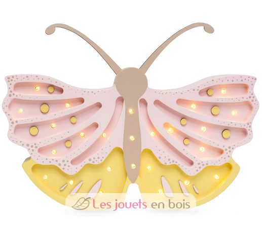 Lampe Veilleuse Papillon miel rose LL073-398 Little Lights 1