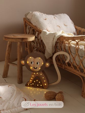 Lampe Veilleuse Singe Brun LL070-467 Little Lights 7