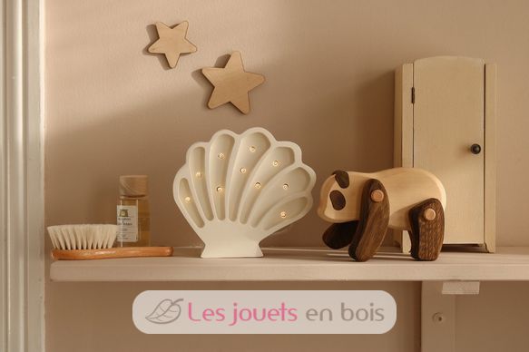 Lampe Veilleuse Coquillage Perle blanche LL082-001 Little Lights 8