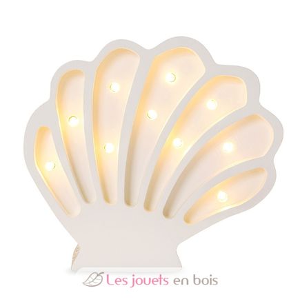 Lampe Veilleuse Coquillage Perle blanche LL082-001 Little Lights 1