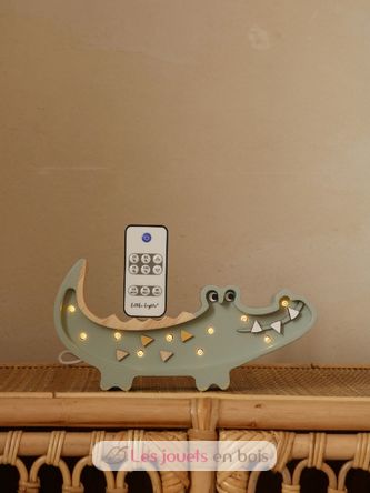 Petite Lampe Veilleuse Crocodile Kaki pastel LL071-376 Little Lights 3