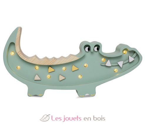 Petite Lampe Veilleuse Crocodile Kaki pastel LL071-376 Little Lights 1