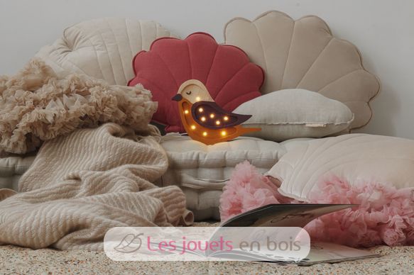 Lampe Veilleuse Oiseau Bordeaux Moutarde LL054-336 Little Lights 6