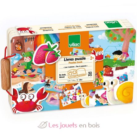 Livre puzzles en bois Les 4 saisons V7911 Vilac 8